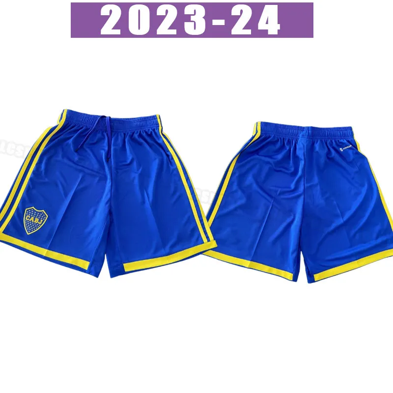 Cavani 2023 2024 Boca Juniors Soccer Shorts Barco Advincula Camisa de Futebol 23 24フットボールパンツTevez Carlitos Marcos Rojo Vazquez Benedetto Home