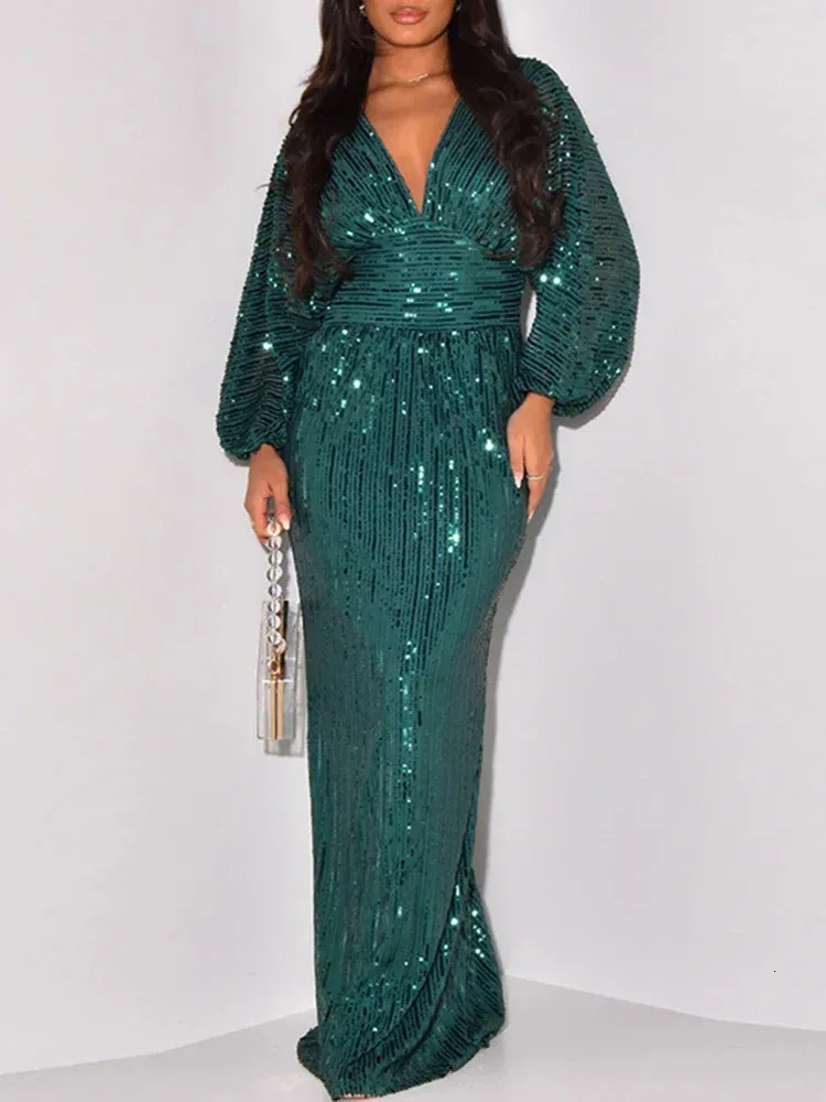 Long Sequin Gown Polyester Chiffon Trumpet/Mermaid Dress Mid-Calf Length  with Pullover Closure from Dhgate Basic & Casual Dresses - price 98.13