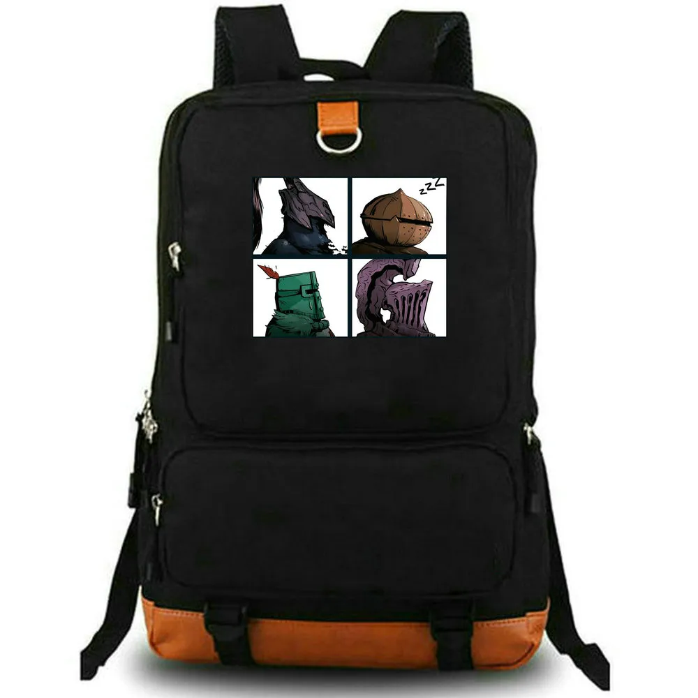 Lordran Dark Days Backpack Dark Souls Daypack 캔버스 학교 가방 게임 팩스 팩 인쇄 배낭 레저 장막 노트북의 날 팩