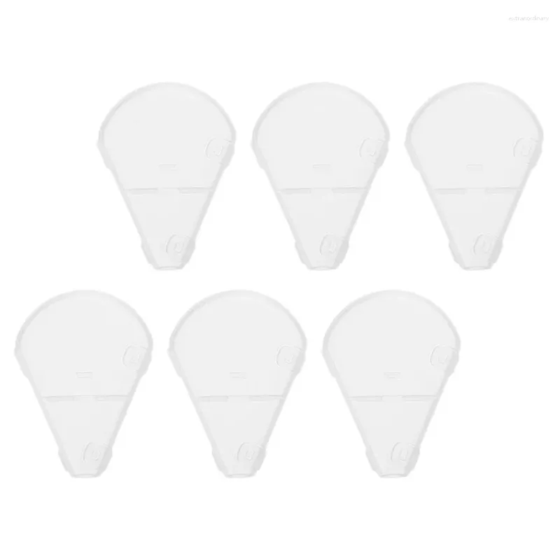 Makeup Borstes 6 PCS Protection Cap Highlighter Brush Protector Cover Glives Make ABS LID