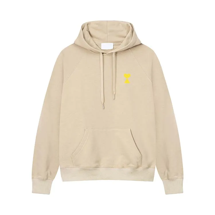 Designer tröja man hoodie långärmad svett hoodie kvinnor mode lyx varumärke hoodie linje liten rött hjärta par casual topp stående hals halva zip hoodie storlek s-xl