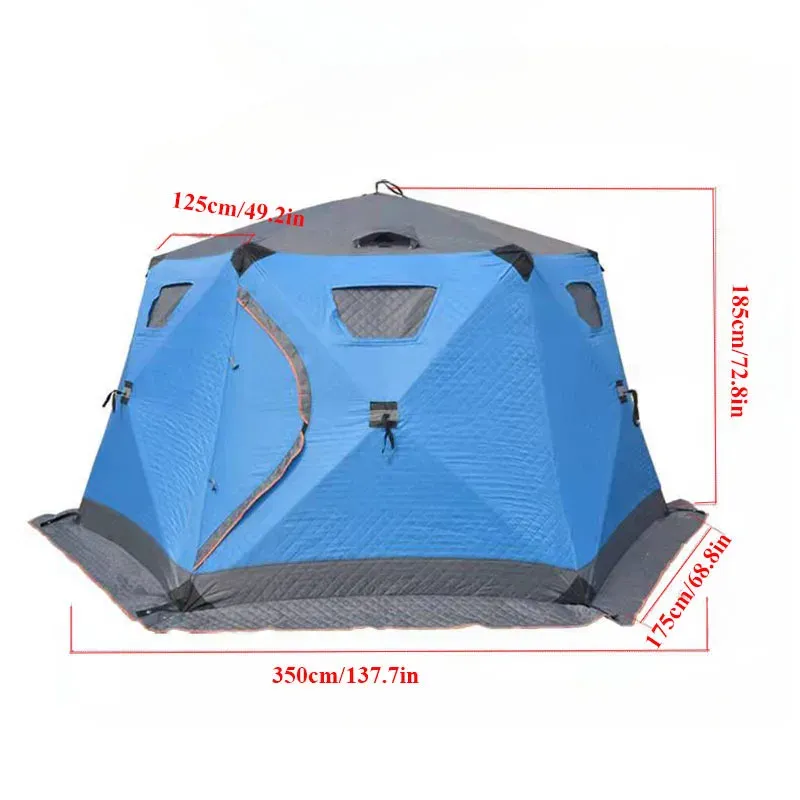 Ice fishing house, special cotton and thickening for winter fishing, winter  outdoor fishing ice camp tent