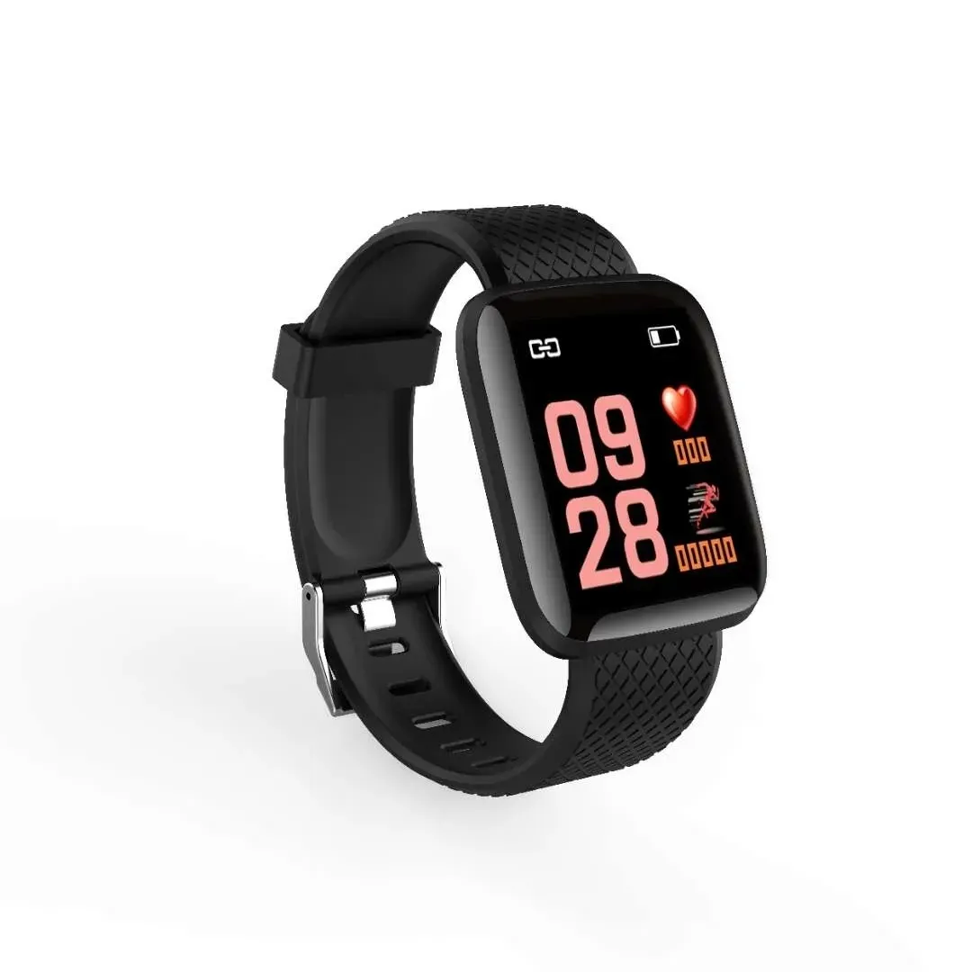 116plus Smart Bracelet Color Touch screen Smartwatch Smart band Real Heart Rate Blood Pressure Sleep Smart Wristband PK mi band 4
