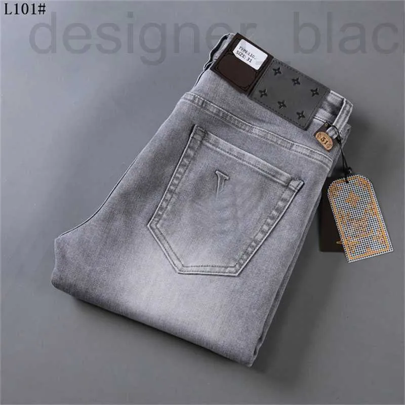 Jeans pour hommes Jeans de marque Designer Pantalons pour hommes Lin Hip Hop Hommes Distressed Ripped Biker Slim Fit Moto Denim Pour M-3XL FD5 I34V