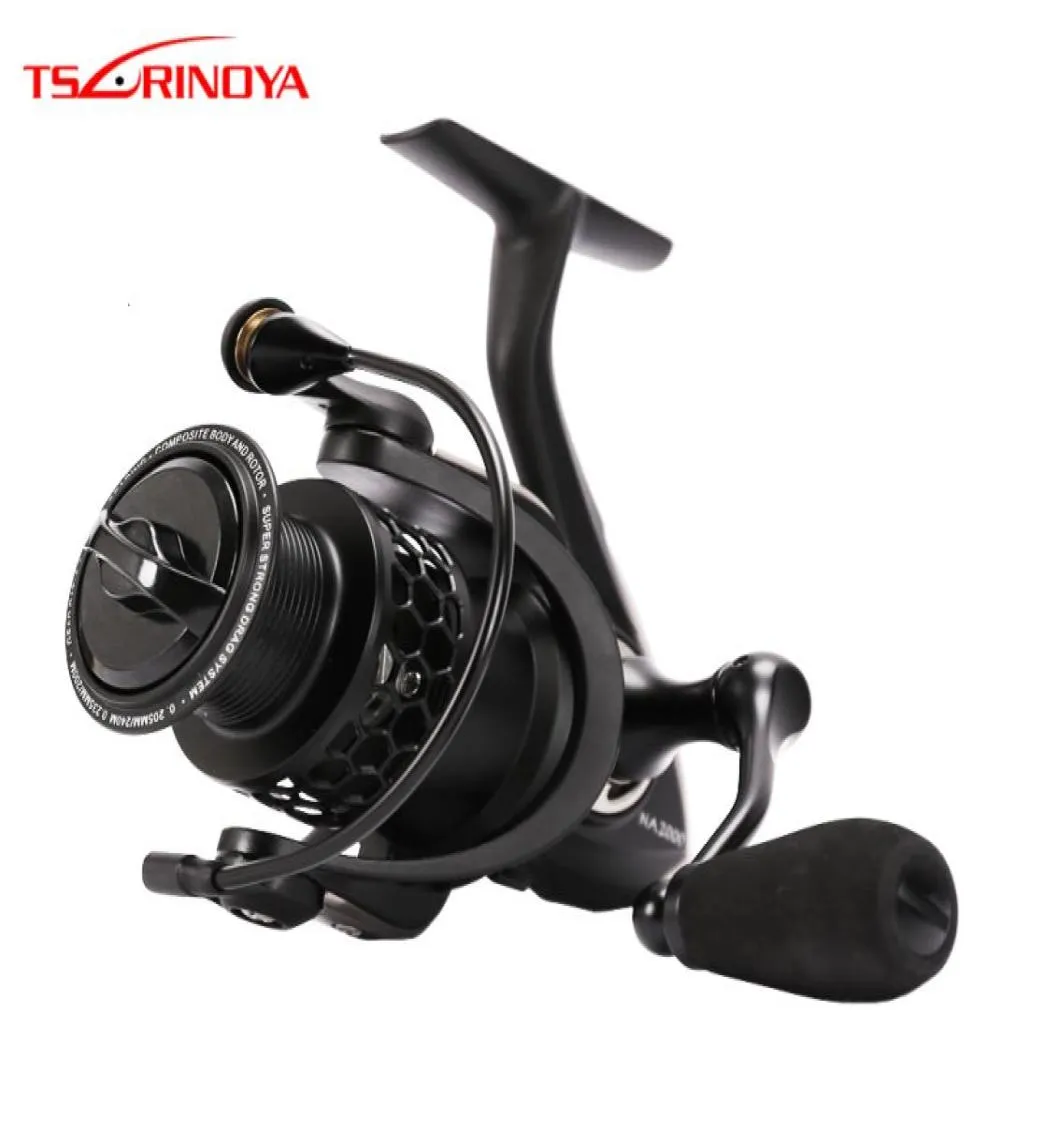 TSURINOYA NA 2000 3000 3000 4000 5000 9BB 521 Grae Ratio Zoutwatervissen Rollen Lichtgewicht Spinning Visserij-reel T1910158209754