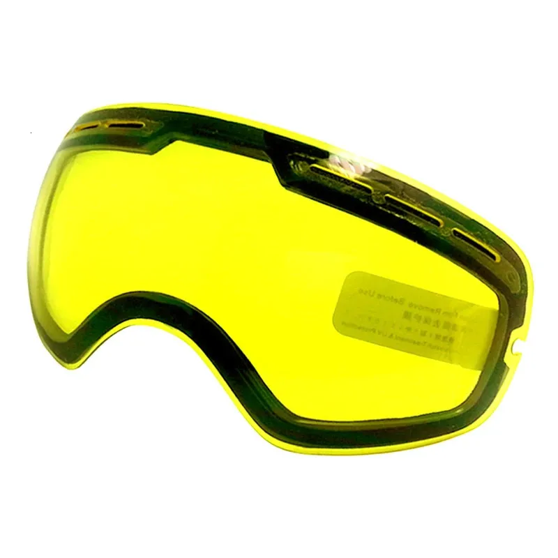 Gafas de esquí Lentes LOCLE GOG-201 Gafas de esquí Lentes antivaho UV400 Gafas de esquí esféricas grandes Gafas de nieve Lentes de reemplazo Solo lentes 231214