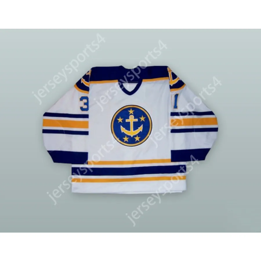 Personnalisé KARRI RAMO 31 NORFOLK ADMIRALS MAILLOT DE HOCKEY BLANC NOUVEAU Top cousu S-M-L-XL-XXL-3XL-4XL-5XL-6XL