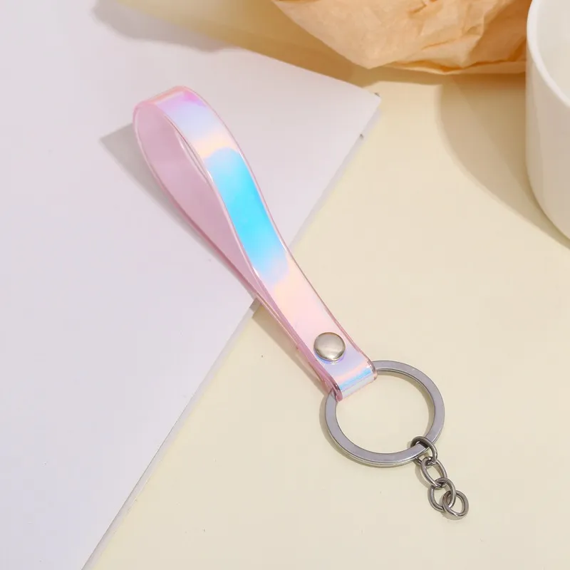 Créative Colorful laser corde Key Chain