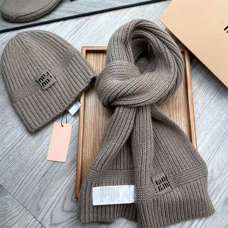 designer hat and scarf set