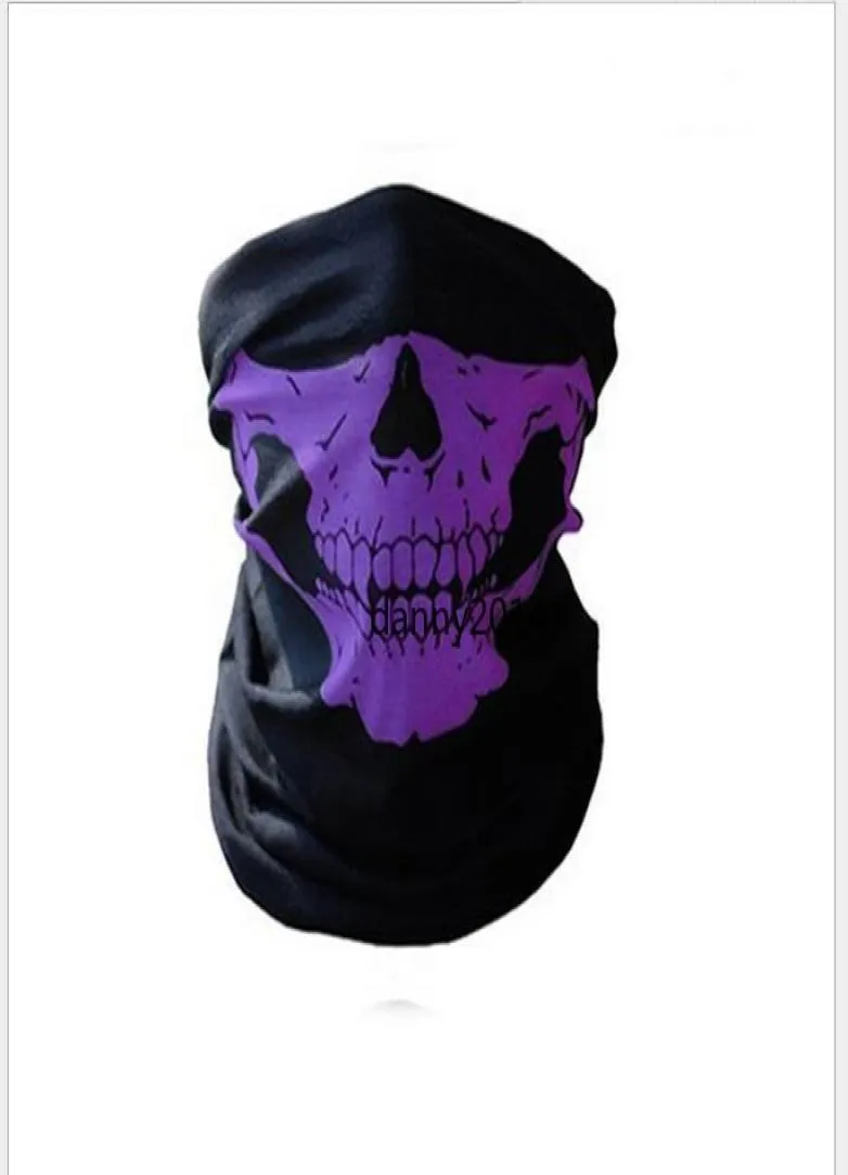 Skull Skull Half Face Mask Scharf Bandana Bike Motorcycle Swarves Scarf Nou Masque Masque Calage Couc Cost Halloween Cosplay PA8505121