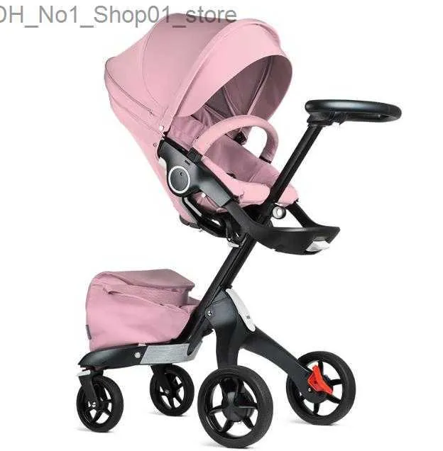 Baby Stroller 2024, 3-in-1 High Landscape Pram Buggy Bassinet for