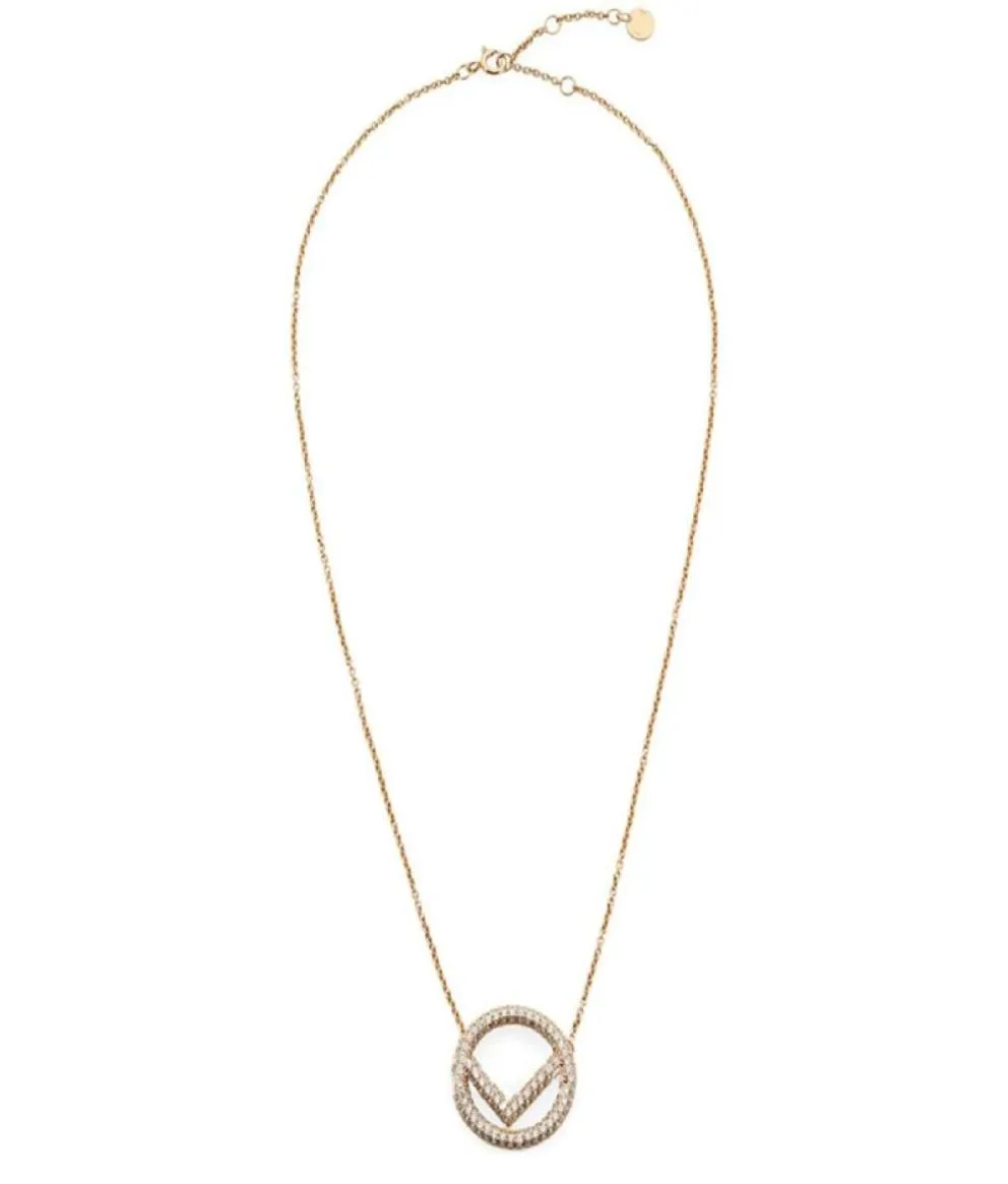 Stilista Collana F Designer Collane Regalo di trifoglio per le donne Marche Gioielli Ciondolo amore Lettera d'oro Lusso Altamente qualit2096513