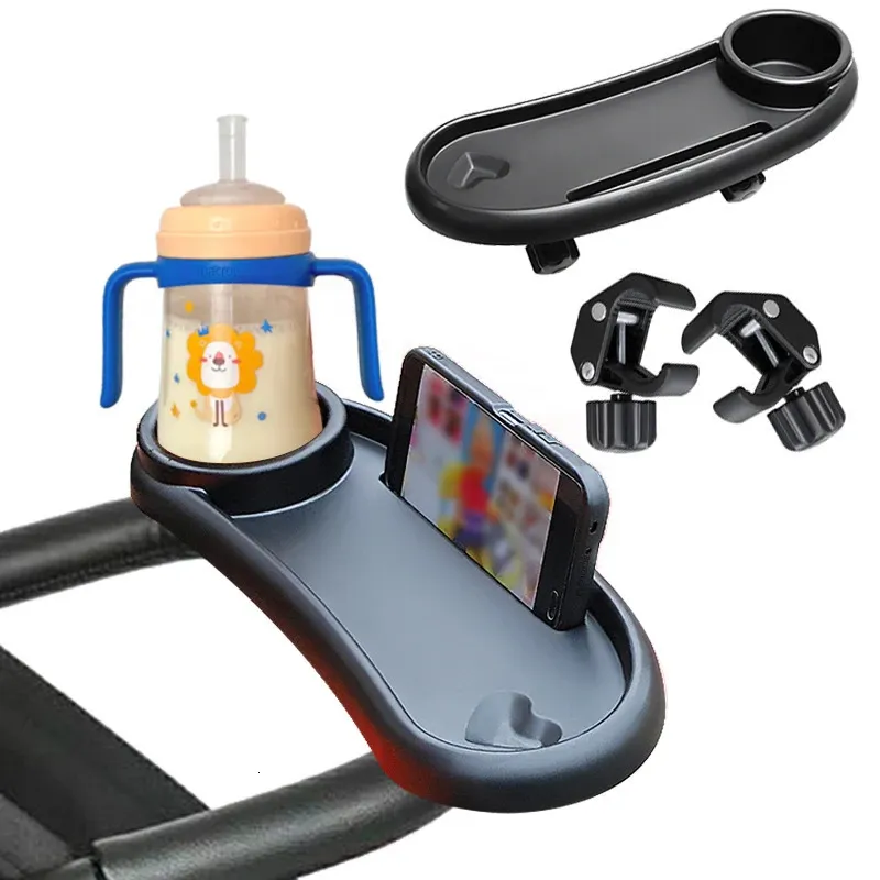 Bikes Ride Ons 3 In 1 Baby Baby Stoller Yemek Masa Tepsisi Telefon Stand Plaka Aksesuarları Toddler Bebek Kız Erkek Süt Şişe Kupası Tutucu için Malzemeler 231214