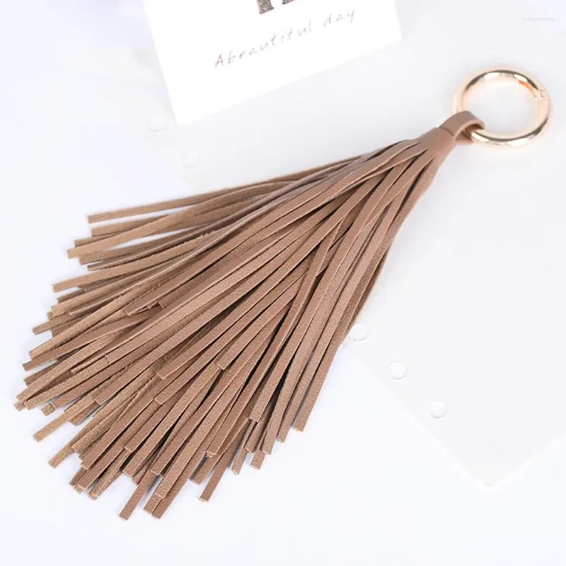 Keychains Tassel Keychain Key Ring: Bag Charm Wallet Rings Handbag Accessory For Car Coffee