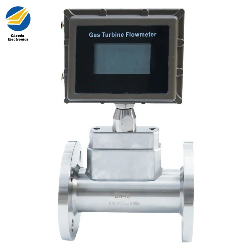 RS485 Modbus Gas Turbine Flowmeter Digital Turbine Flow Meter for LPG Gas
