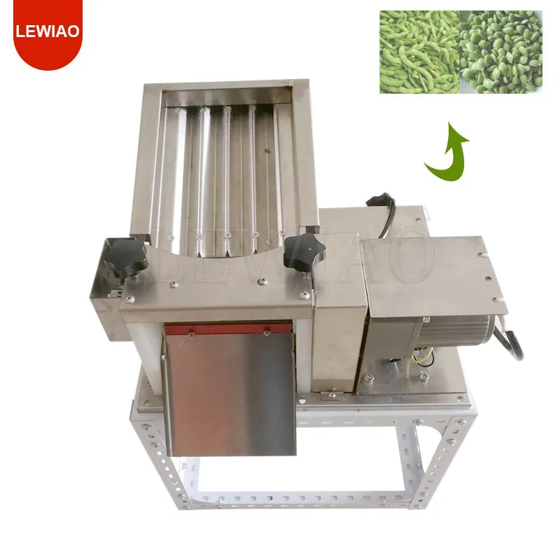 50 kg/h automatisk grön sojabönskal borttagande maskin edamame skalning maskin grön böna peel verktyg
