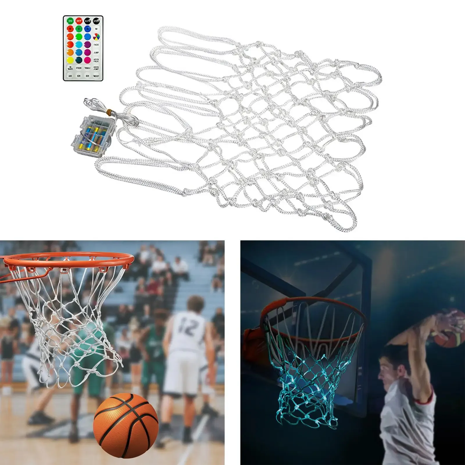 LED Light Basketball Net Change Play Automatic Lights for Outdoor Teen