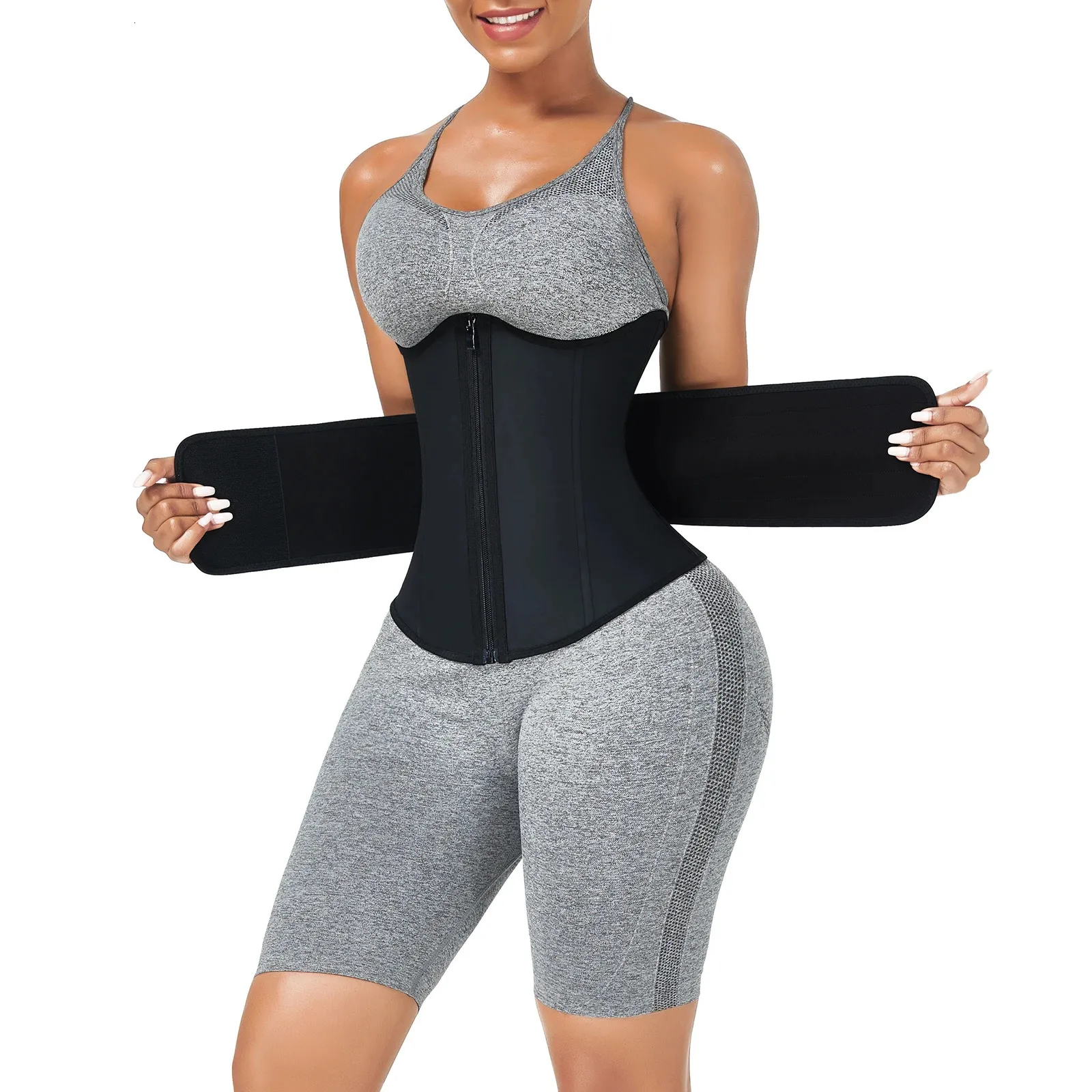 Waist Tummy Shaper Fajas Colombianas Trainer Women Black Bust Support Latex  Trimmer Control Shapers Body 231213 From Ren04, $28.86