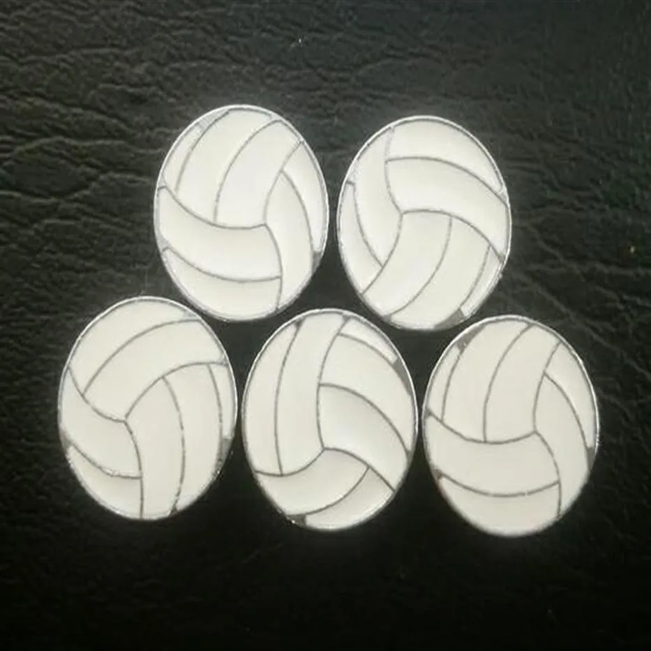 100 pçs / lote 8mm voleibol esporte slide charme apto para 8mm diy pulseira de couro moda jóiass230j