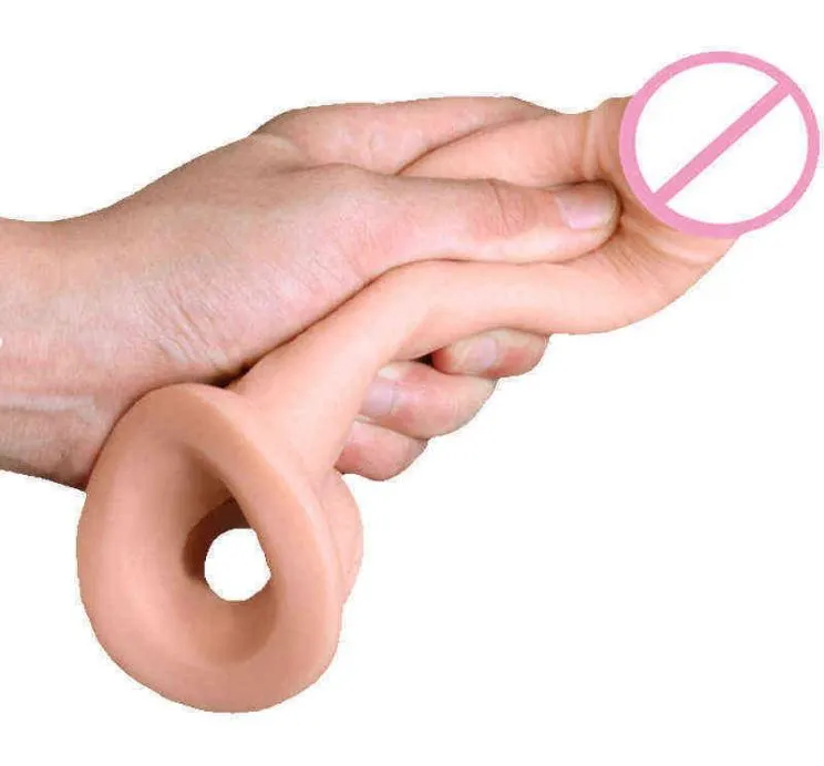 NXY Sex Toy Extension Extender Super morbido Extender riutilizzabile Dick Dick Copertura Dilò ingranditura maschio Ring Anello per adulti per uomini 6167964