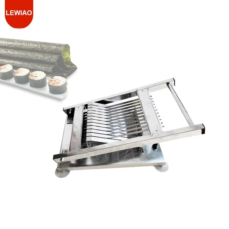 Japanese Korean Sushi Roll Cutter Stainless Steel Manual Rice Ball Cutting Machine Sushi Slicer Cooking Appliance