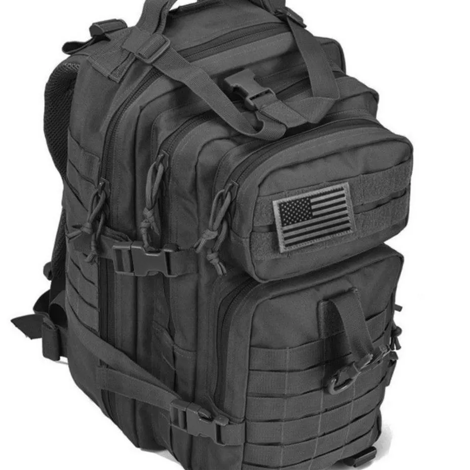 New-34L Tactical Assault Pack Backpack Army Molle防水バグアウトバッグ屋外ハイキングキャンプのための小さなリュックサック狩り255l