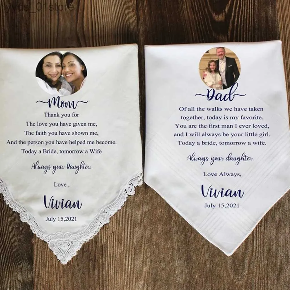 Personalized sale lace handkerchief