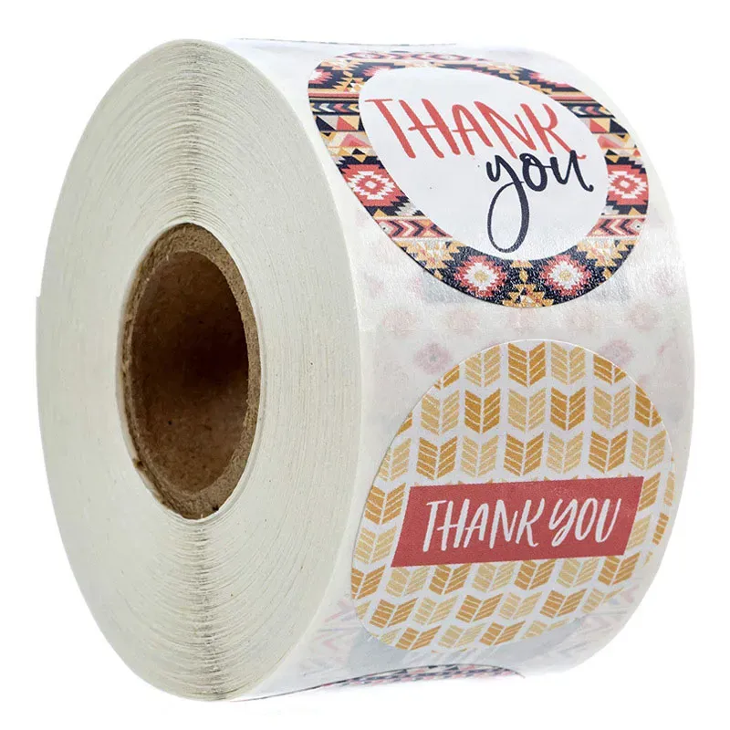 500 Adesivi Rotondi Per Compleanno, Rotolo Di Etichette Adesive Per Regali, Buste, Decorazioni Fai Da Te (2,5 Cm)