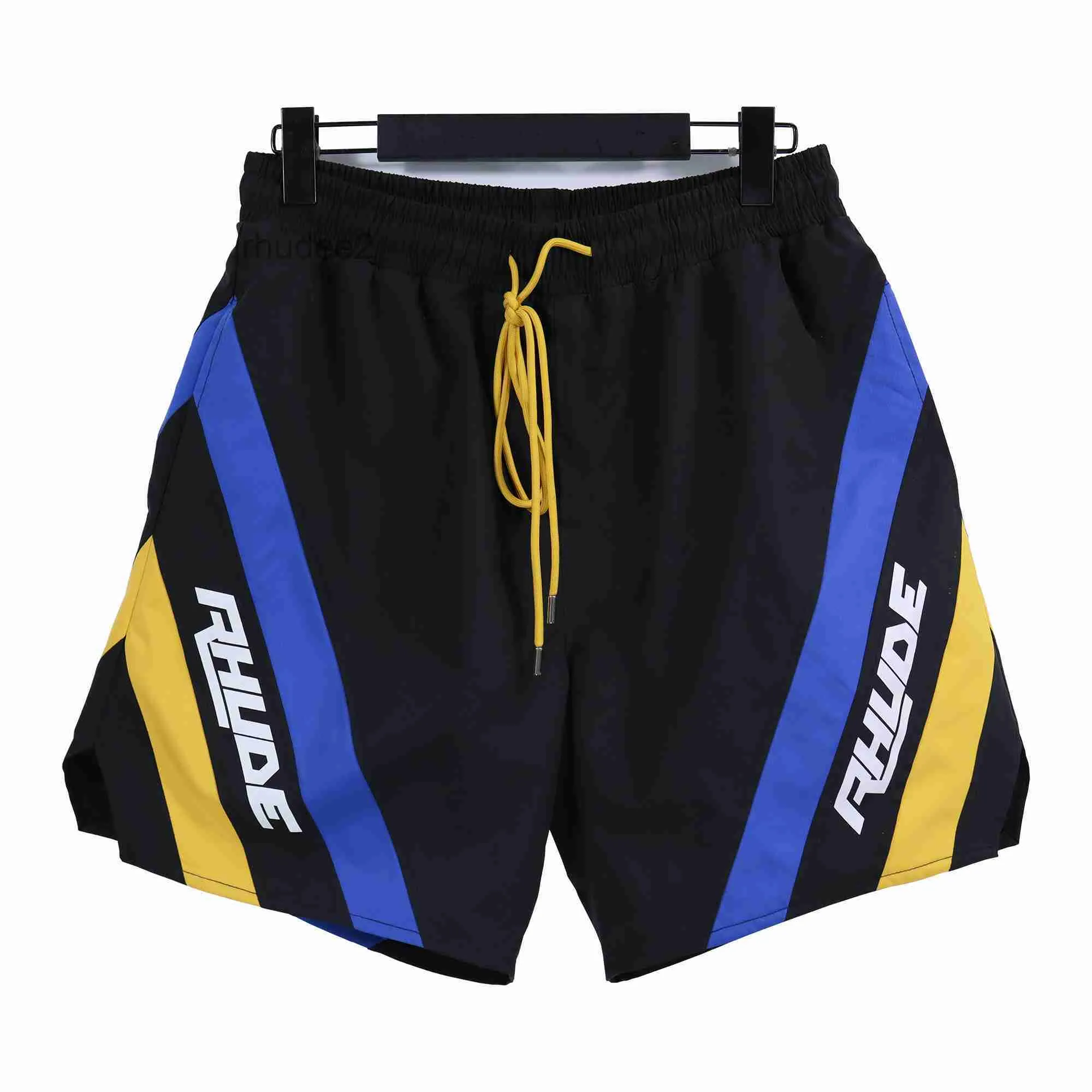 Shorts Heren Heren Designer Rhude Short voor broek Trainingspakbroek Los en comfortabel Mode Wees populair 2023 Nieuwe stijl sml xl Sneldrogend Elastiek Taille IU47 IU47