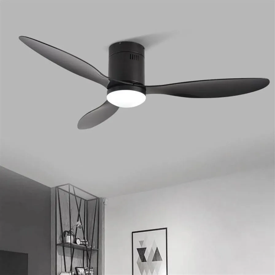 Pendant Lamps Black Inverter Ceiling Fan Lights Dining Room Living Light Dinning205G