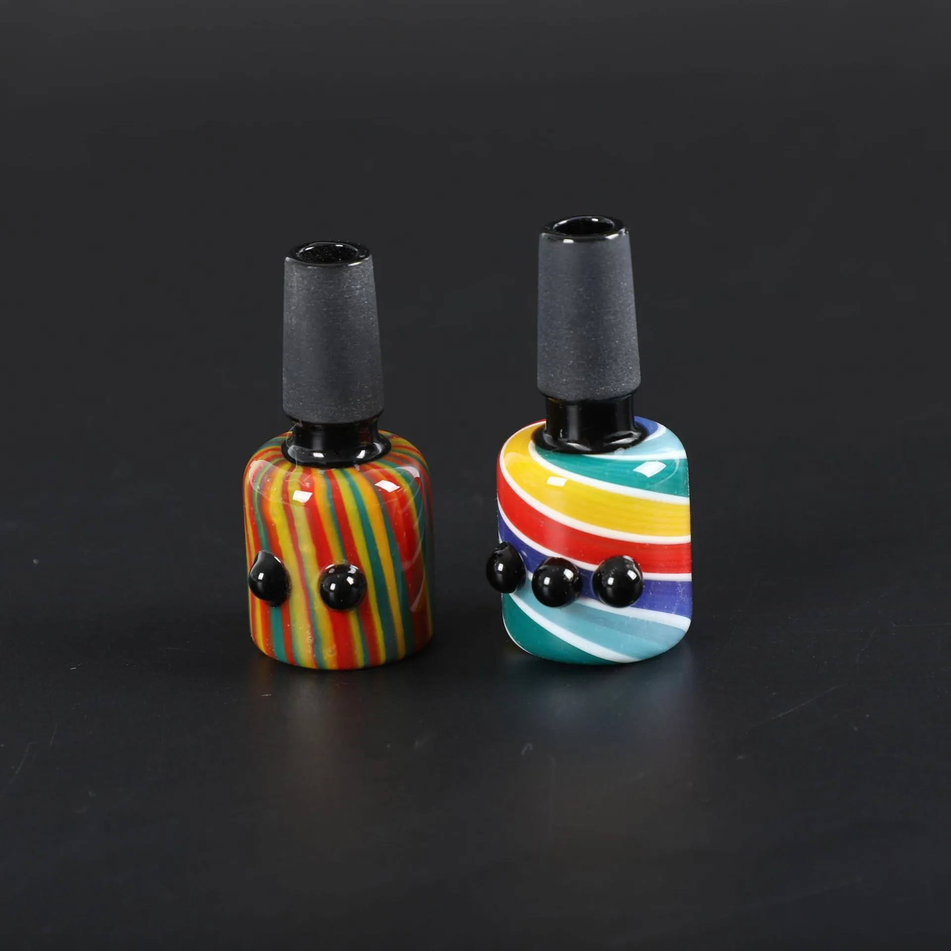 Colored 14mm high borosilicate glass small bucket colored cigarette accessories