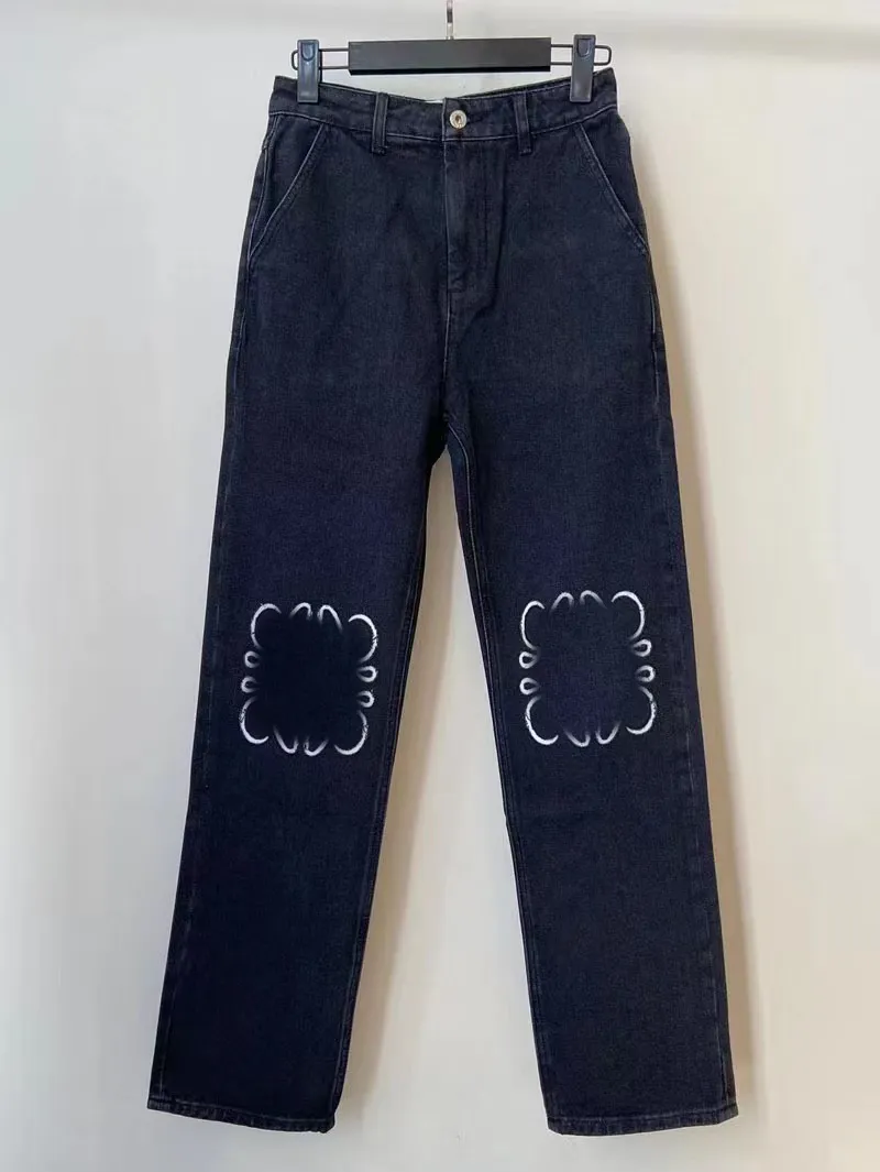 Damesjeans Designer Paarse jeans Broekspijpen Open vork Capri Denim broek Afslankende Jean-broek Merk Dameskleding Borduren Bedrukken ksubis jeans EKFZ