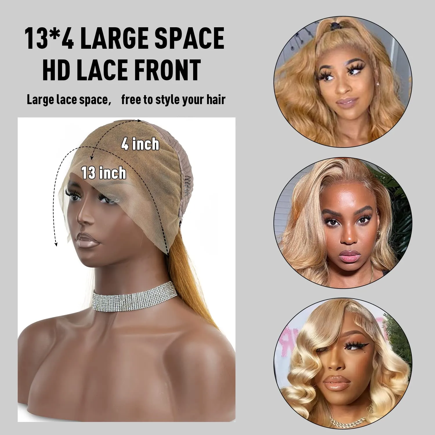Pelucas Frontales De Encaje De Cabello Rubio HD Cernera De Encaje  Transparente Fresa Body Wig, Miel Rubia De Miel Preprovivada 27, 150% De  Densidad, 20 Pulgadas De 75,41 € | DHgate, image size:1500x1500