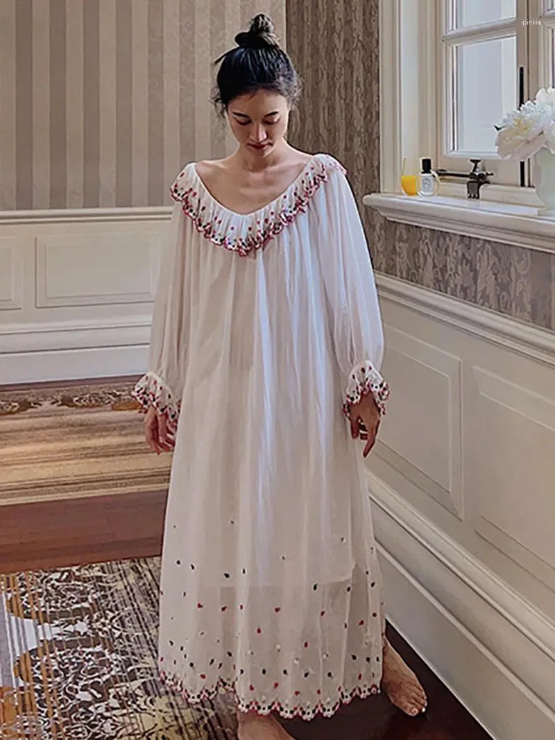 Classic Whimsy Long Sleeve Girl Nightgown Victorian Princess