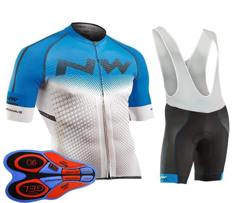 サイクリングジャージーNEW NWチームメン半袖Maillot Ropa Ciclismo MTBスポーツウェアバイク衣料品ショートパンツ9DジェルパッドY3017305