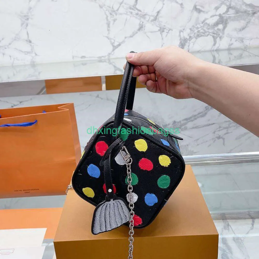 Projektanci Lvity Iuxury klasyczne mini kwadratowe torby na ramię torebki France marka skórzana wytłaczanie torby crossbody moda kropka stary kwiat damskie torby sitowe