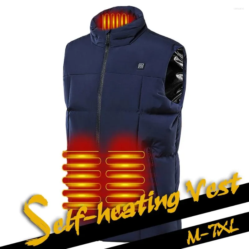 Vestes de chasse GOBYGO 9 Places gilet chauffant unisexe hiver veste thermique Usb vêtements Camping escalade vêtements de sport manteau