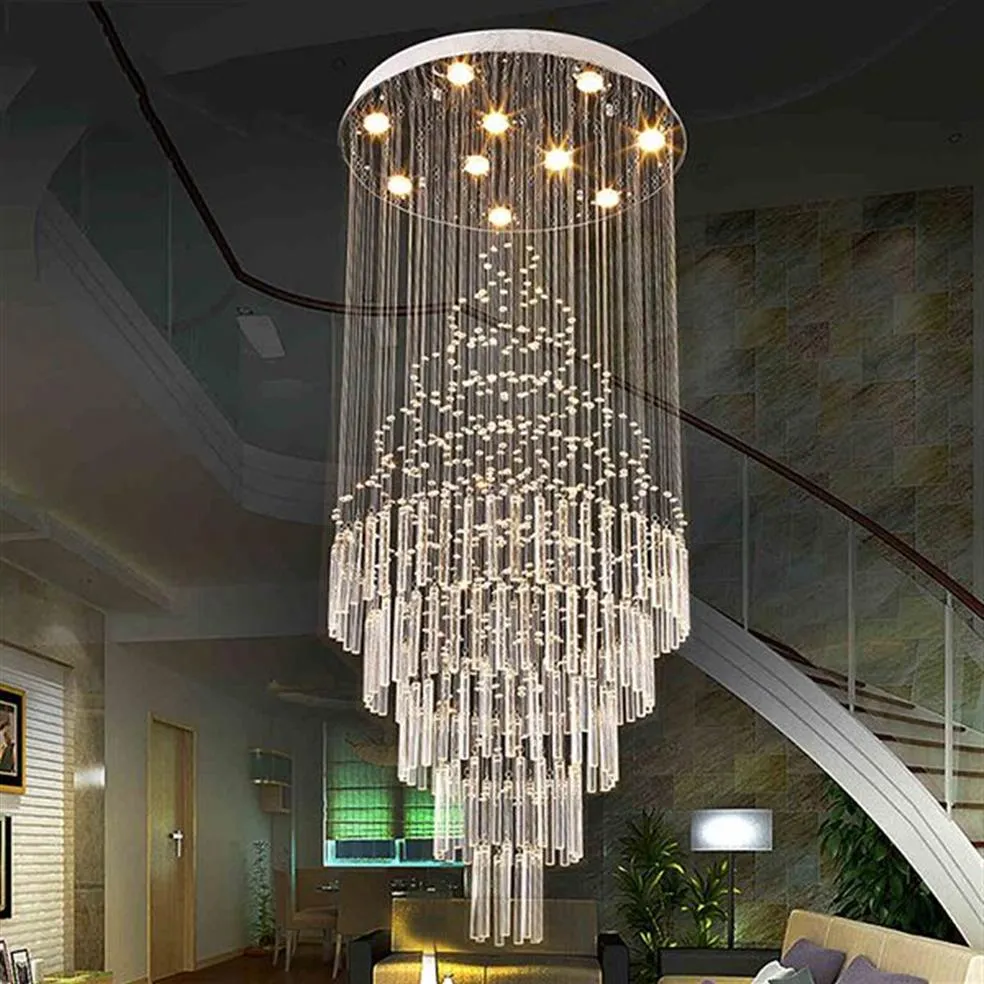 LED Pendant Light Art Design Living Room Dining Room Chandeliers Light K9 Crystal Fixtures AC110-240V Crystal Ceiling Lamps VALLKI245c