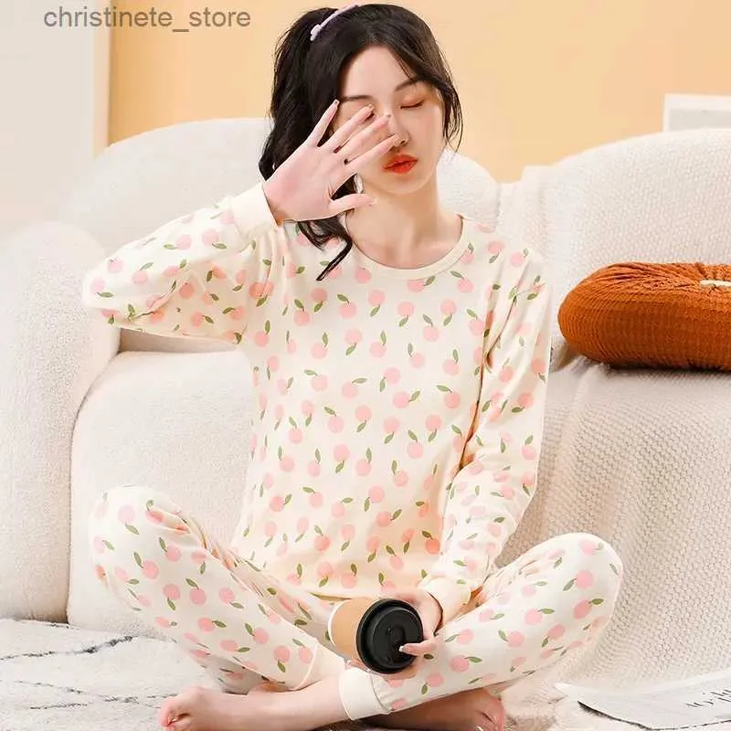 Pajamas Big Girls Pajamas Winter Long Sleeved Children's Clothing Sleepwear  Teens Pajama Cotton Pyjamas Sets For Kids 12 14 16 18 Years R231214