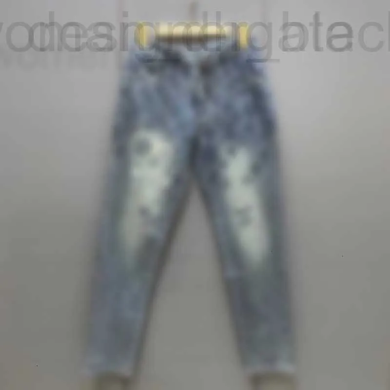 Herr jeans designer jeans vinter ny full himmel stjärna för andliga pojkar casual raka benbyxor med rött tidvatten varumärke mångsidig skörd puaj 5juj 6gci p362