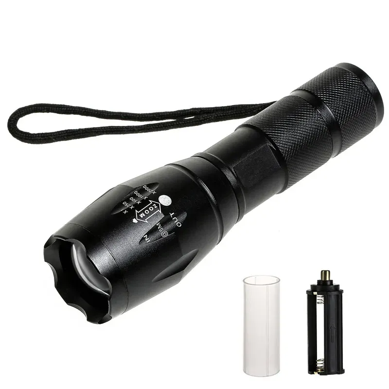New Ultrafire LED Flashlight 2000 Lumen Tactical Waterproof Zoomable Powerful XML T6 Lamp Outdoor Camping Torch LED linternas