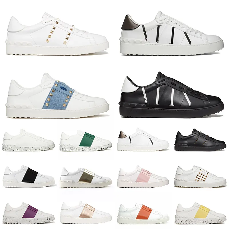 valentino open sneakers platform shoes men women black white beige dhgates vintage trainers  【code ：L】