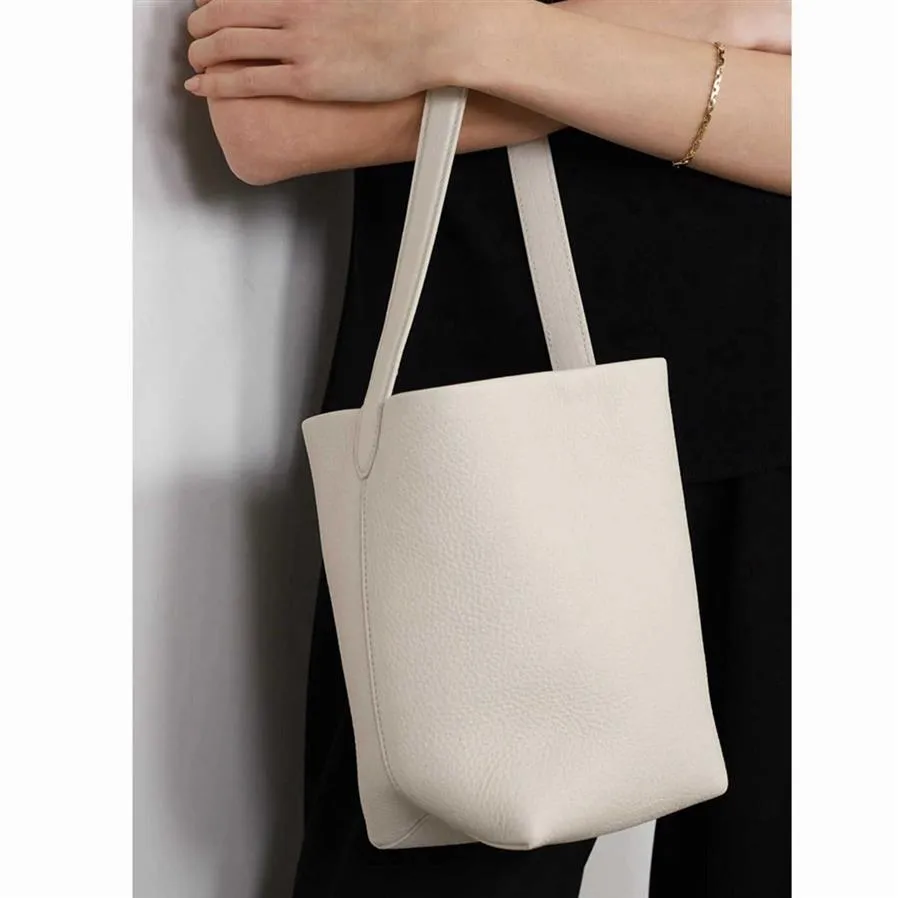 The Row Bags bucket bag Designer Summer new small top layer lychee grain cowhide Tote Bag ins handbag female295W