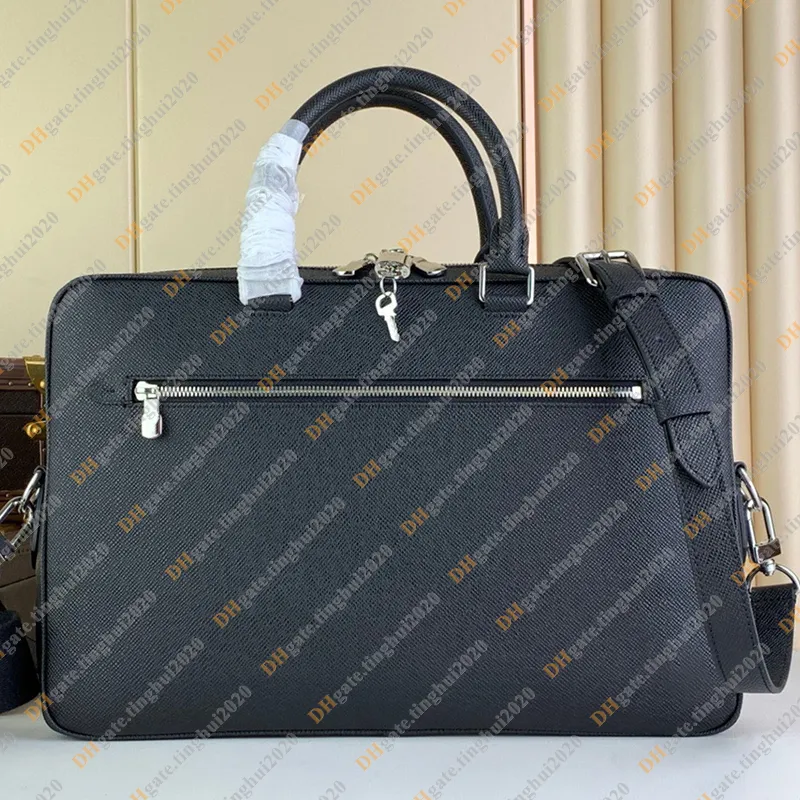 Män designer väskor porte dokument väska affärspåse portfölj resväska datorväska duffel väska tote handväska topp spegel kvalitet m33441 handväska påse