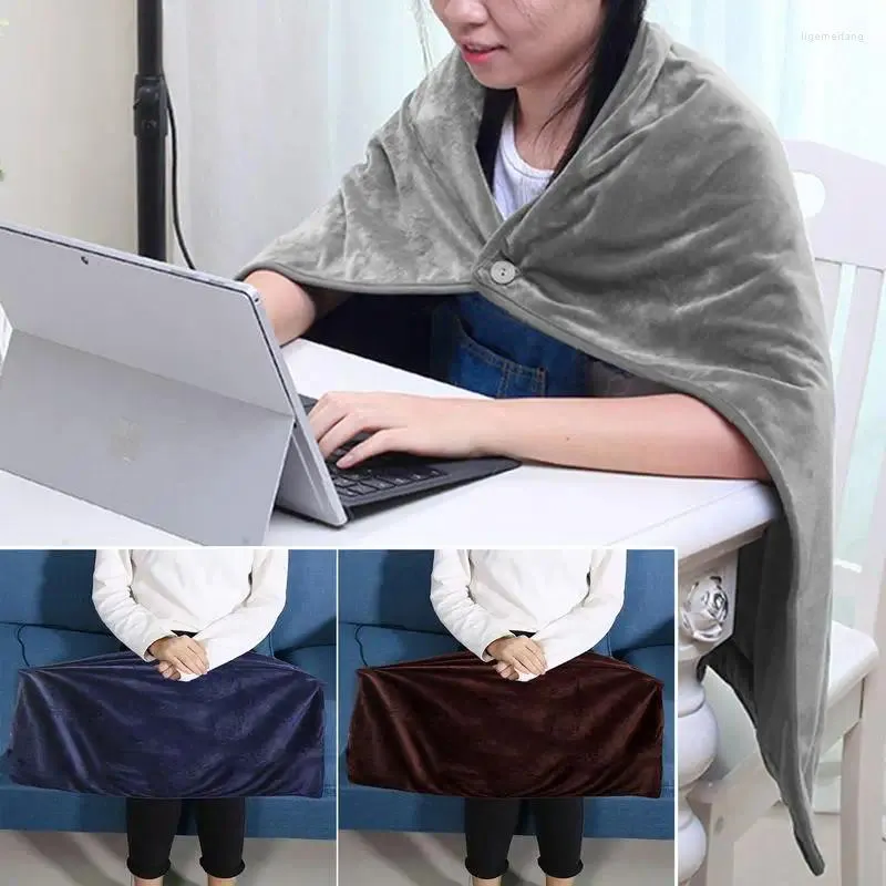 Одеяла с беспроводным подогревом, умное электрическое одеяло, согревающее одеяло, уютные грелки, подушка в виде шали для колена
