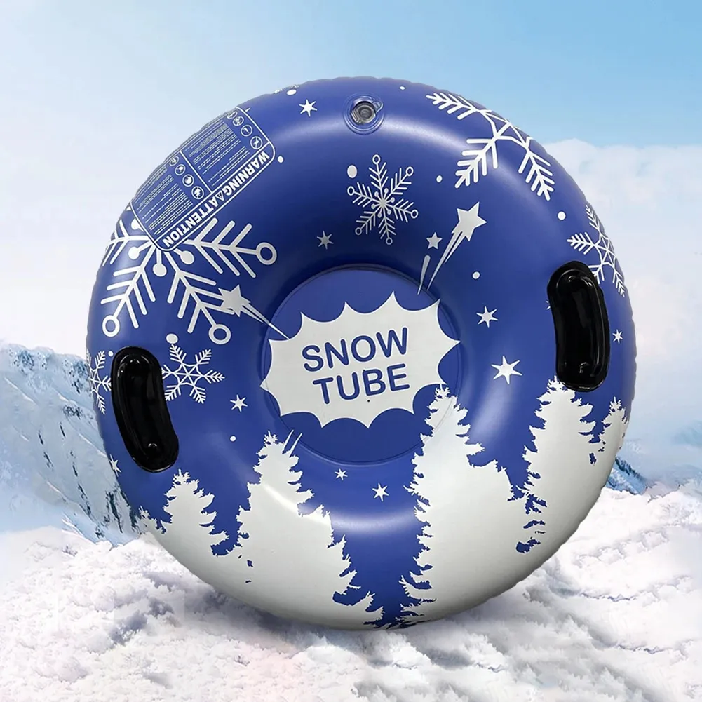 Sledding Snow Tube Inflatable Sledding Tube Winter Outdoor Sports Toys 90 Cm Snow Sled Tube Heavy Duty Winter Snow Tube for Kids Adults 231213