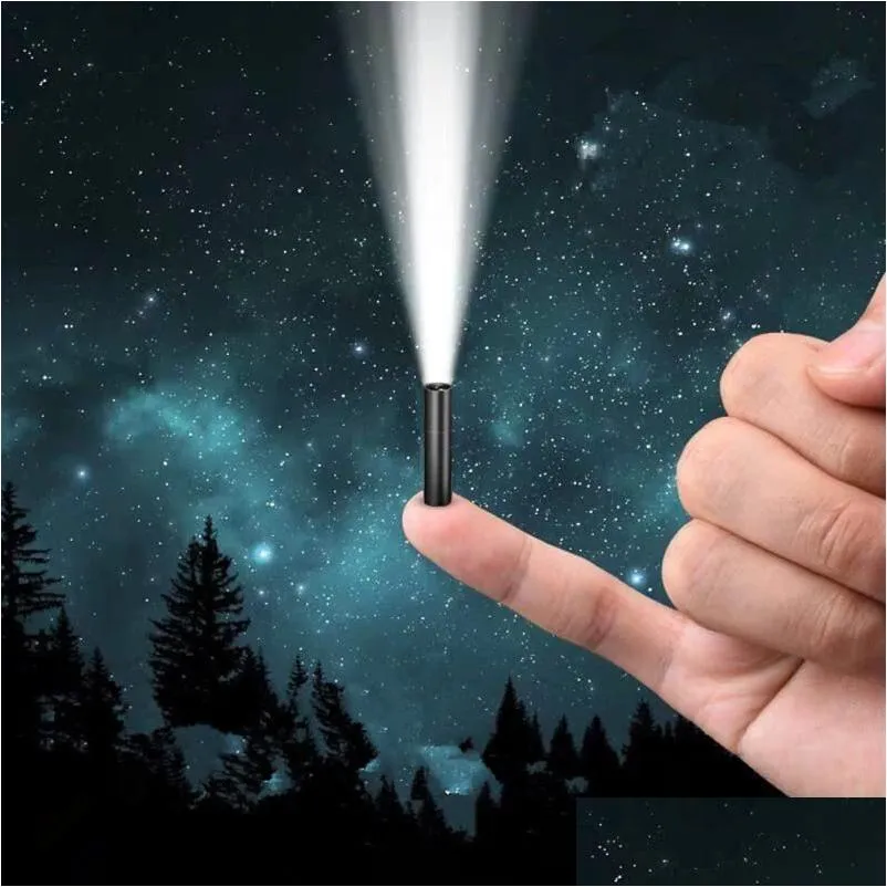 Ficklampor facklampor ficklampor facklor superljust mini ljus 3 lägen USB laddningsbara med byggnad 14500 batteriflashlights flashl dhvfo
