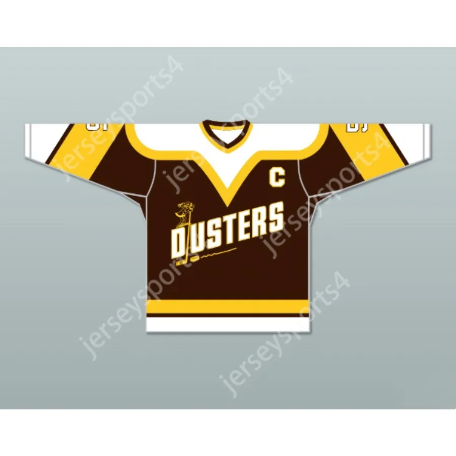 Personnalisé ROD BINGHAMTON BROOME DUSTERS MARRON HOCKEY JERSEY 5 NOUVEAU Top cousu S-M-L-XL-XXL-3XL-4XL-5XL-6XL