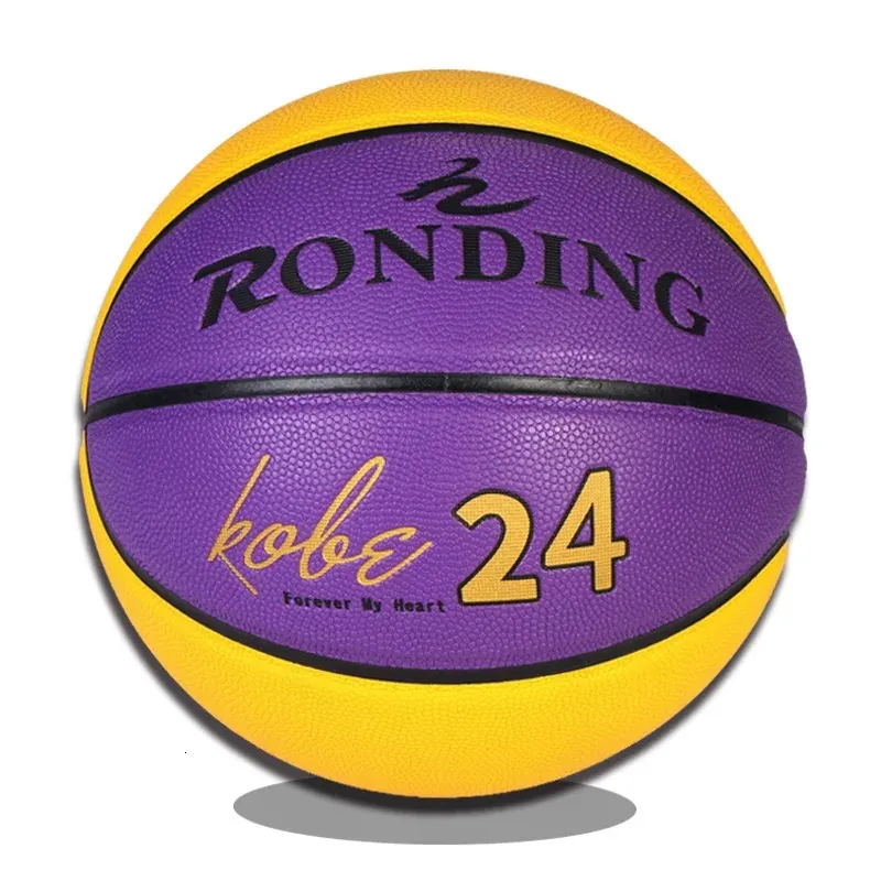 Palline da basket in morbida microfibra misura 7 Pallone da allenamento professionale per squadra di basket Resistente all'usura Antiscivolo Esterno Interno 231213