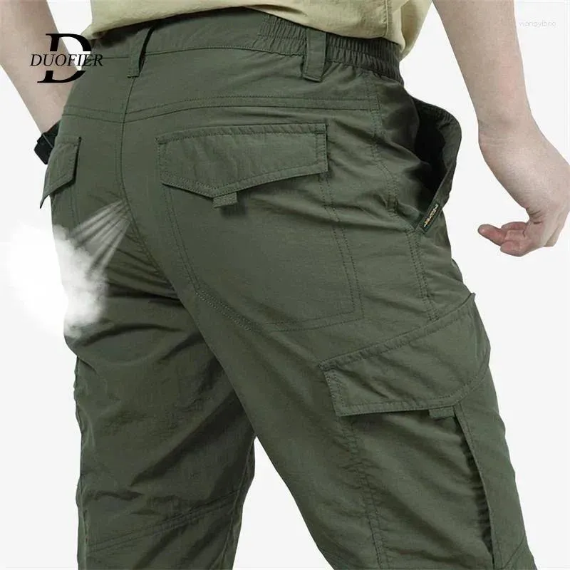 Pantalons pour hommes respirant Cargo léger décontracté hommes pantalon tactique confort Simple mâle Joggers pantalon couleur unie hommes vêtements